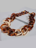 Interlocking Hoop Resin Necklace
