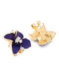 Crystal Lily Flower Earrings