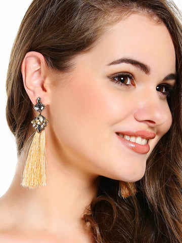 Seriyah Stud Tassel Earrings