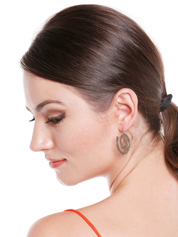 Tomtosh Spiral Bronze Earring