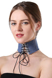 Denim Love Choker