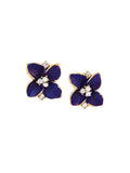 Crystal Lily Flower Earrings