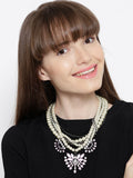 Pearls Of Purple Necklace