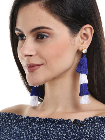 Romany Stud Tassel Earrings