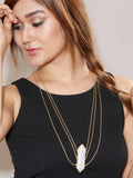amelia corundum layered necklace