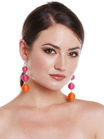Crispin Pink Ball Earrings