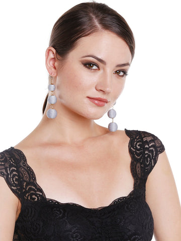 Crispin Grey Drop Earrings
