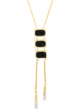 Black Druzy Necklace