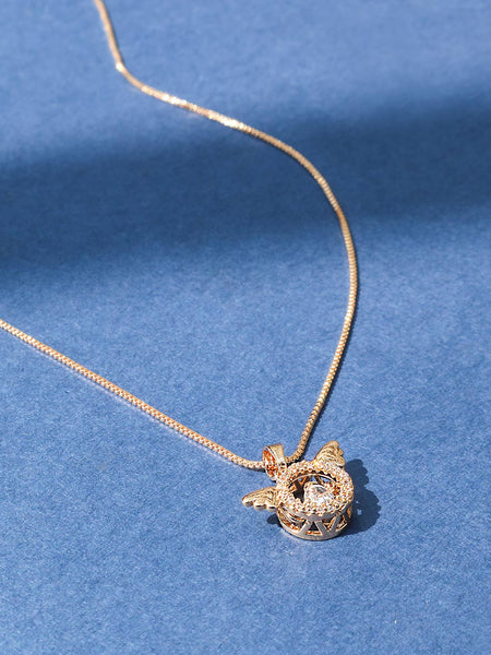 18k gold plated wings of love