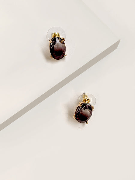 Signature Shaded  Oval Earrings