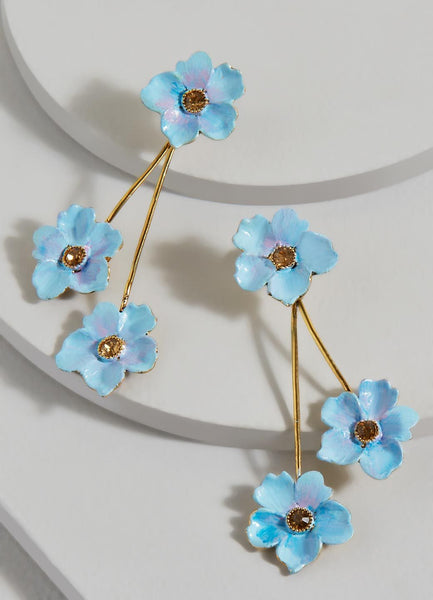 Coloured Balanced Drop Earrings