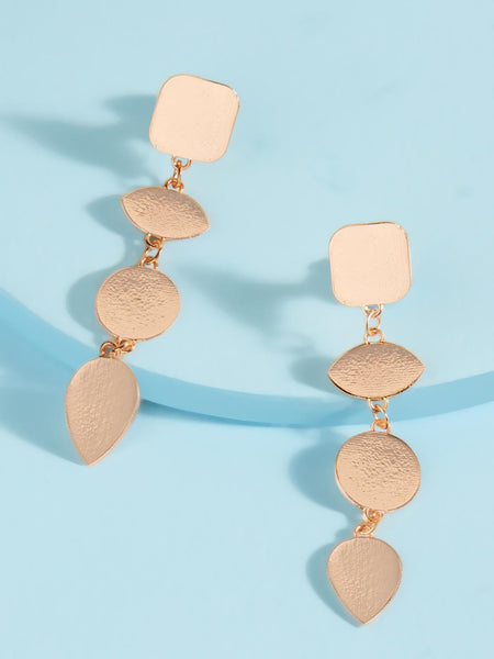 Scult Drop Earrings (Rose Gold)