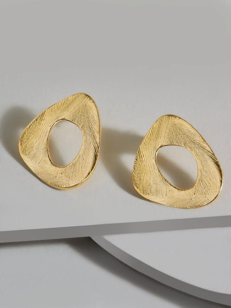 Essra Three Cornered Hoop Earrings