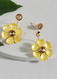 Lucille Front-Back Earrings (Yellow)