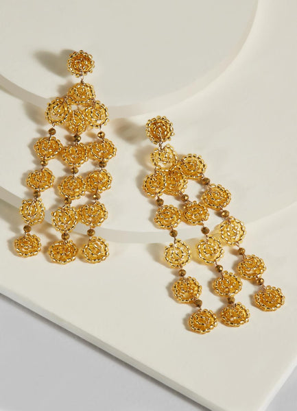 Selena Beaded Drop Earrings