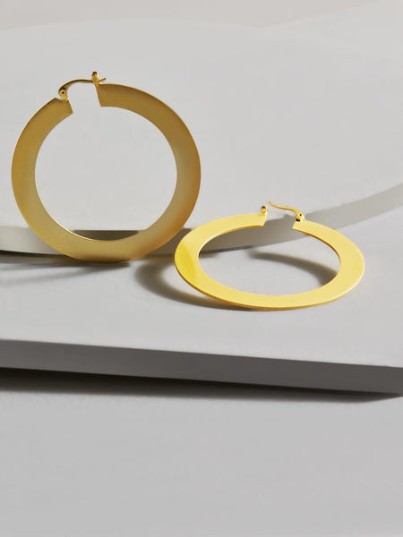 Cassidy Flat Hoop Earrings