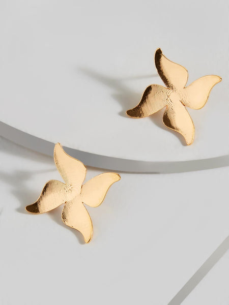 Cresenda Flower Stud Earrings