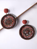 Mehr Embroidered Drop Earrings