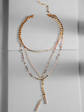Keira Y-Chain Layered Necklace