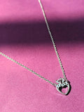 Silver plated ring of love