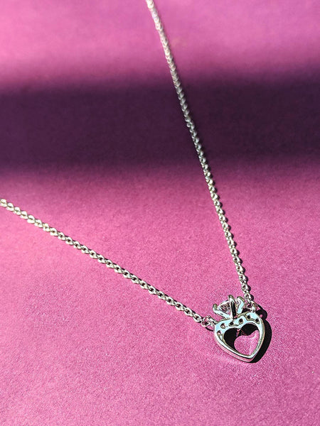 Silver plated ring of love