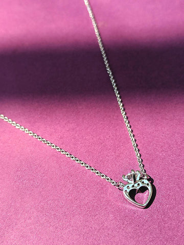 Silver plated ring of love