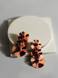 Sunflare Red Drop Earrings