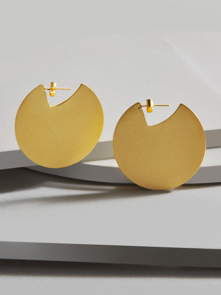 Khloe Three Quarter Hoop Earrings
