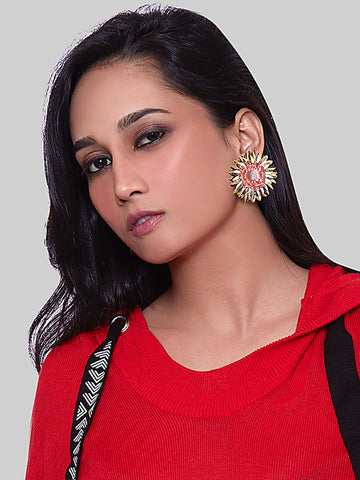 Vasantha Huggie Stud Earrings