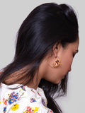 Vionnet Butterfly Crystal Earrings (Silver)