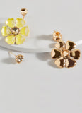 Lucille Front-Back Earrings (Yellow)