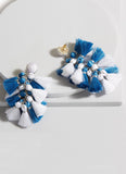 Daisy Dual Tassel Earrings