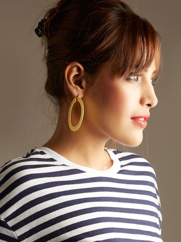 Cassidy Flat Hoop Earrings