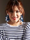 Daisy Dual Tassel Earrings