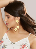 Coloured Balanced Drop Earrings (Yellow)