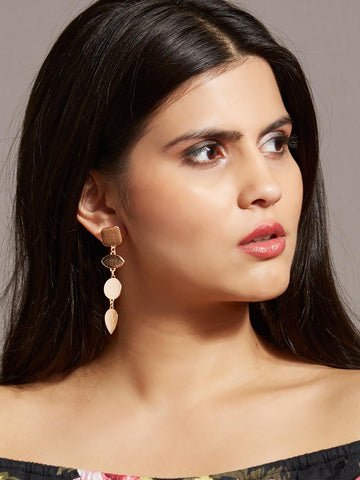 Scult Drop Earrings (Rose Gold)