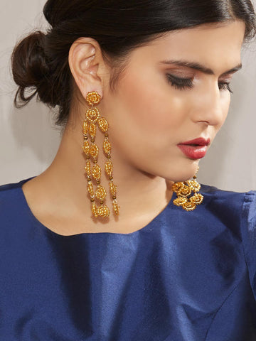 Selena Beaded Drop Earrings