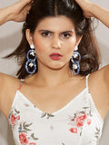 Olive Interlocking Hoop Earrings
