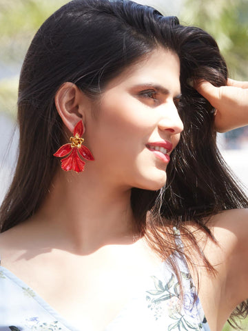 Styles Bloom Earring (Red)