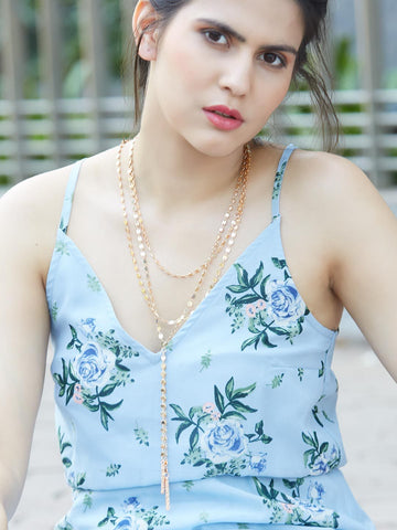Keira Y-Chain Layered Necklace