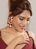 Sunflare Red Drop Earrings