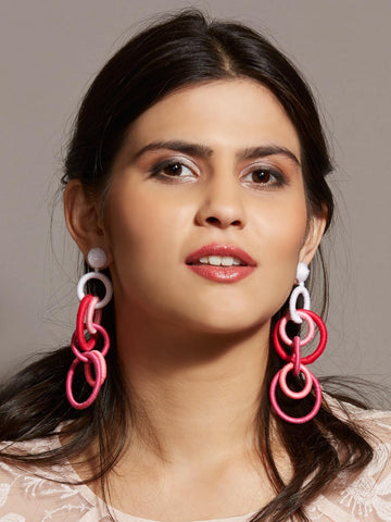 Mietta Multi Hooped Drop Earrings