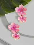 Beack floral earrings (Bubblegum)