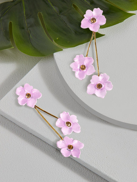 coloured balanced drop earrings (Lemonade)