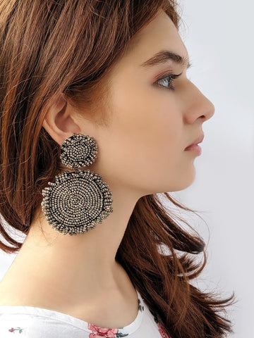 Marise flower earrings (Silver)