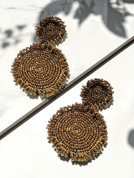 Marise flower earrings (Copper)