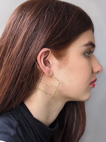 Gisele Gold Hoops