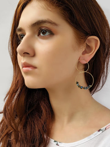 Spiral Ameythyst Earrings