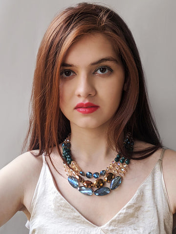 Chunky Blue Stone necklace