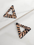 Rafia Triangle  Earrings